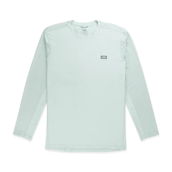 Load image into Gallery viewer, Hint Of Mint Heather / SM Aftco Air-O Mesh Longsleeve Sun Protection Shirt - Men&#39;s Aftco
