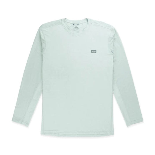 Hint Of Mint Heather / SM Aftco Air-O Mesh Longsleeve Sun Protection Shirt - Men's Aftco