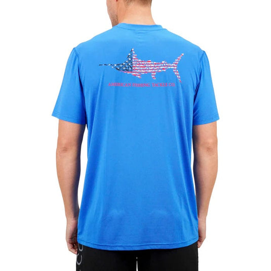 Aftco Jigfish UVX Americana Shortsleeve Performance Shirt - Men's