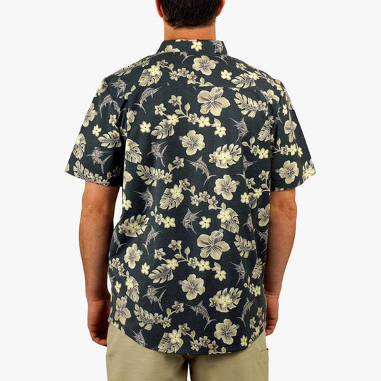 Aftco Men's Boatbar Short Sleeve Shirt in Black Aftco Men's Boatbar Short Sleeve Shirt in Black Aftco
