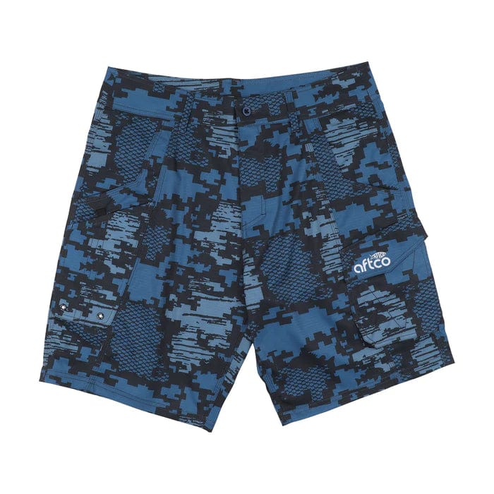 Load image into Gallery viewer, Navy Digi Camo / 30 Aftco Men&#39;s Camo Fishing Shorts Aftco
