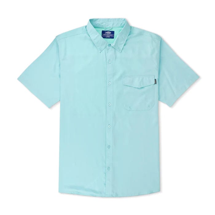 Load image into Gallery viewer, Pastel Turquoise / MED Aftco Palomar Shortsleeve Vented Fishing Shirt - Men&#39;s Aftco
