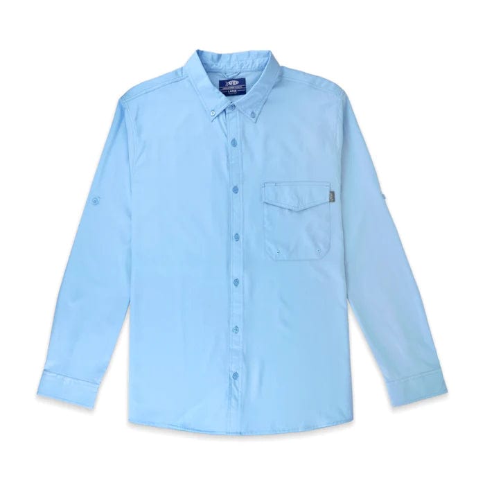 Load image into Gallery viewer, Airy Blue / MED Aftco Palomar Tech Longsleeve Vented Fishing Shirt - Men&#39;s Aftco

