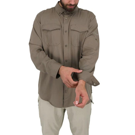Aftco Rangle Long Sleeve Vented Button Up Fishing Shirt - Men's Aftco