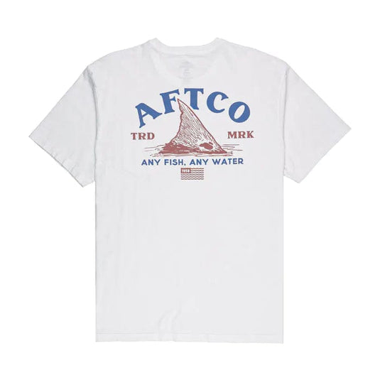 White / SM Aftco Red Peak Shortsleeve T-Shirt - Men's Aftco