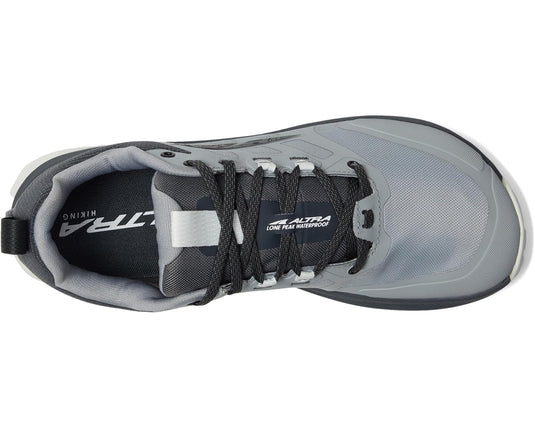 Altra Men's Lone Peak 9 Waterproof Low in Gray Altra Men's Lone Peak 9 Waterproof Low in Gray Altra