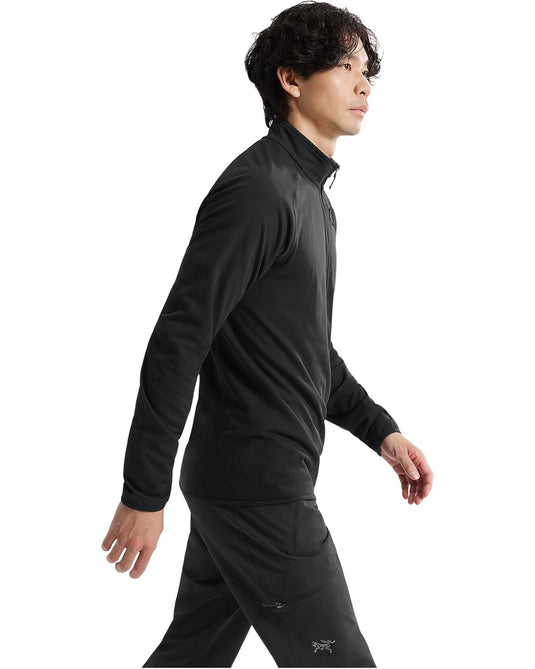 Arc'teryx  Men's Delta 1/2 Zip in Black Arc'teryx  Men's Delta 1/2 Zip in Black Arcteryx