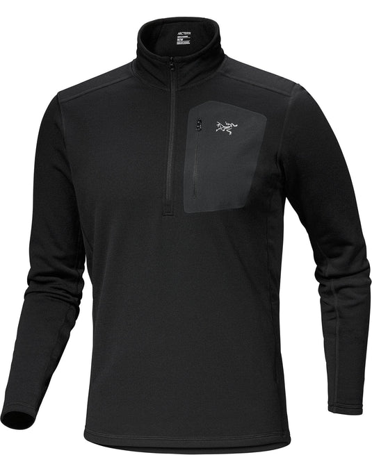 Black / MED Arc'teryx Rho Heavyweight Zip Neck - Men's Arcteryx