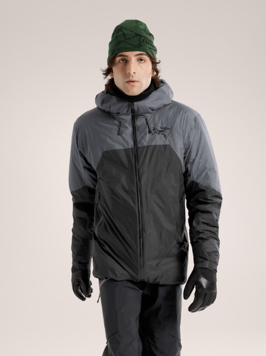 Load image into Gallery viewer, Graphite / Black / MED Arc&#39;teryx Rush Insulated Jacket - Men&#39;s Arc&#39;teryx Rush Insulated Jacket - Men&#39;s Arcteryx
