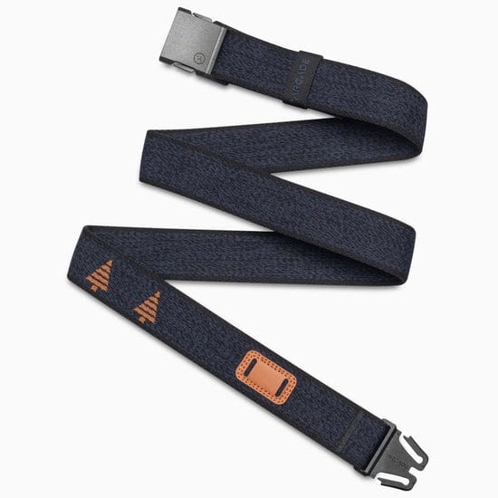 Load image into Gallery viewer, Heather Navy Black Arcade Belts Blackwood Slim Arcade Belts
