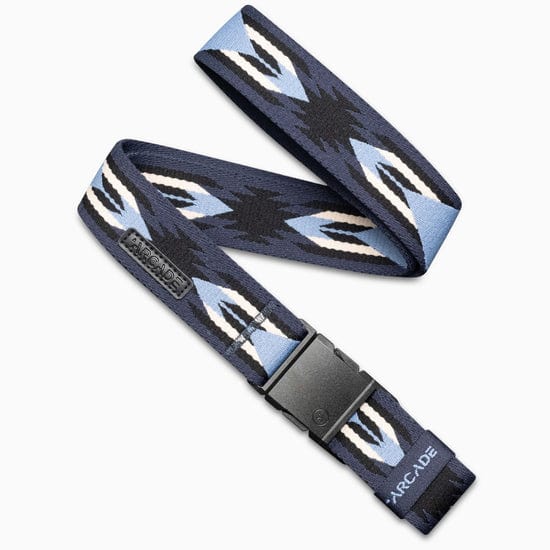 Load image into Gallery viewer, Ironwood Sky Black Arcade Belts Vernan Kee Ironwood Slim Arcade Belts
