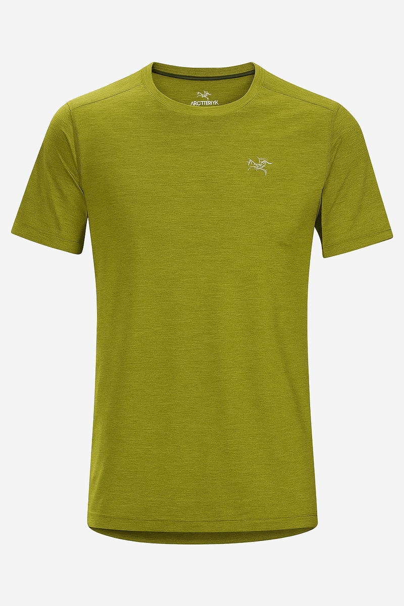 Load image into Gallery viewer, OLV MOSS / MED Arcteryx Men&#39;s Cormac Crew Short Sleeve Arcteryx Men&#39;s Cormac Crew Short Sleeve Arcteryx

