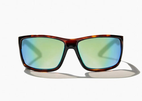 Brown Tortoise Gloss w/Green Mirror Glass Lens Bajio Bales Beach Polarized Sunglasses in Brown Tortoise Gloss BAJIO