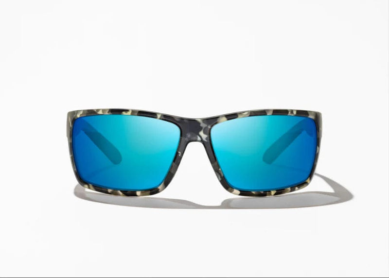 Load image into Gallery viewer, Gray Camo Matte w/Blue Mirror Glass Lens Bajio Bales Beach Polarized Sunglasses in Gray Camo Matte BAJIO
