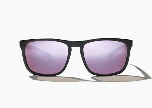 Black Matte w/Rose Mirror Glass Lens Bajio Calda Polarized Sunglasses in Black Matte BAJIO
