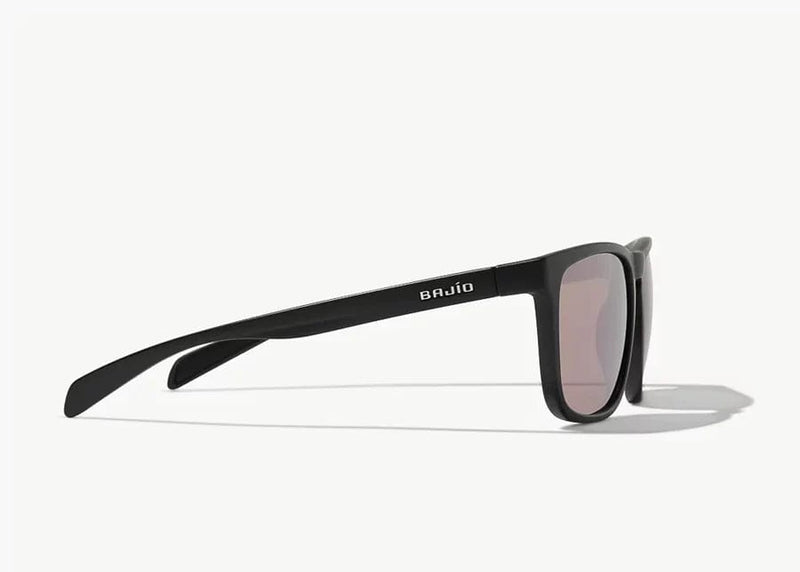 Load image into Gallery viewer, Black Matte w/Rose Mirror Glass Lens Bajio Calda Polarized Sunglasses in Black Matte BAJIO
