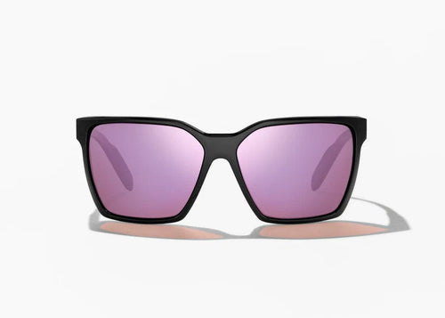 Black Gloss w/Rose Mirror Glass Lens Bajio Eldora Polarized Sunglasses in Black Gloss BAJIO