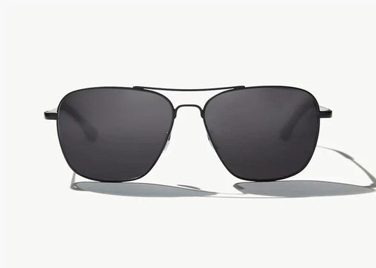 Black Matte w/Grey Glass Lens Bajio Snipes Polarized Sunglasses in Black Matte BAJIO