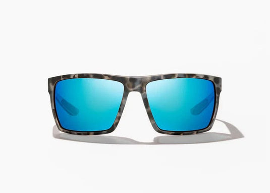 Gray Tortoise Matte w/Blue Mirror Glass Lens Bajio Stiltsville Polarized Sunglasses in Gray Tortoise Matte BAJIO