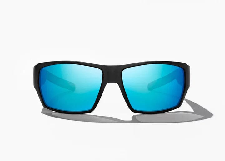 Load image into Gallery viewer, Glass: Blue Mirror Bajio Vega Polarized Sunglasses in Black Matte BAJIO
