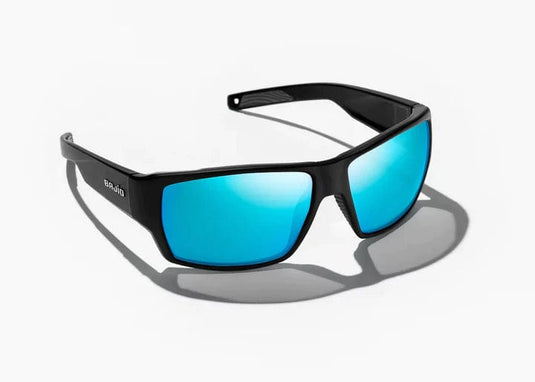 Glass: Blue Mirror Bajio Vega Polarized Sunglasses in Black Matte BAJIO