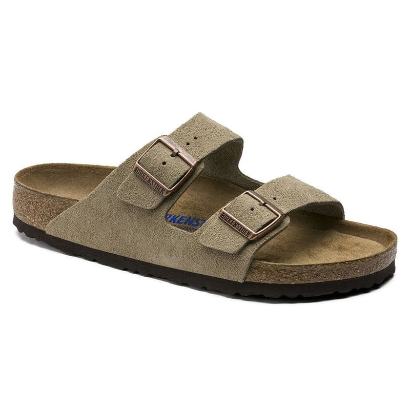 Load image into Gallery viewer, Taupe / 41 Birkenstock Arizona Soft Footbed Suede in Taupe Birkenstock Arizona Soft Footbed Suede in Taupe Birkenstock

