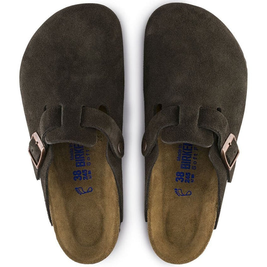 Birkenstock Boston Soft Footbed Suede Leather - Men's Birkenstock