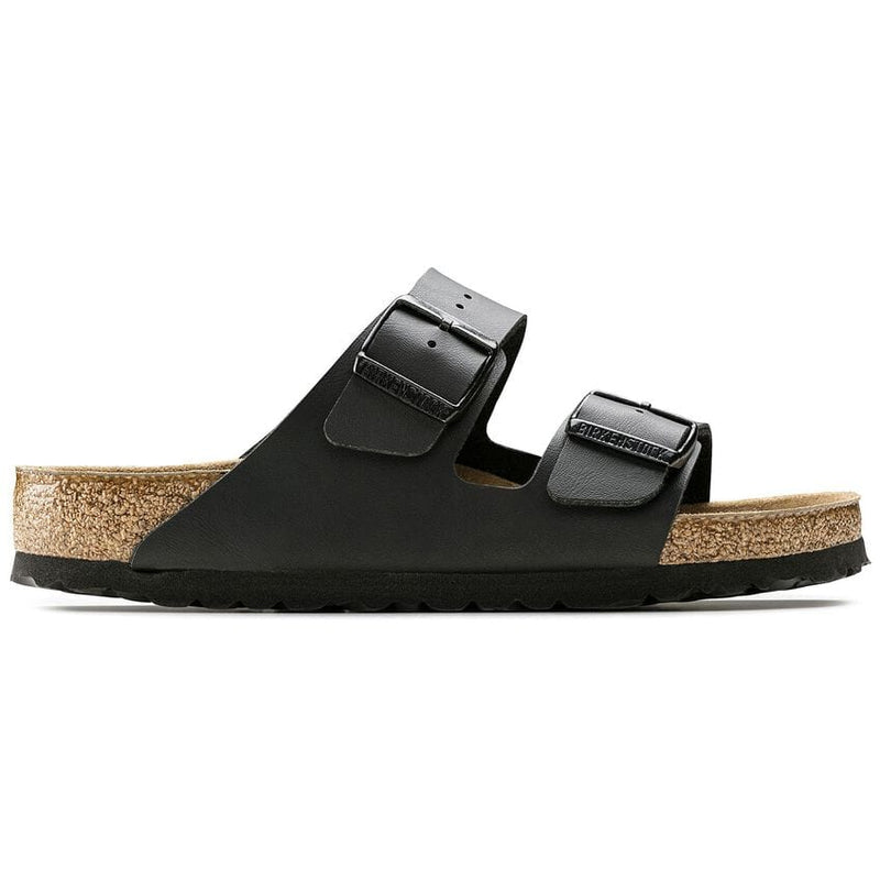 Load image into Gallery viewer, Birkenstock Women&#39;s Arizona Soft Footbed Birko-Flor in Black Birkenstock Women&#39;s Arizona Soft Footbed Birko-Flor in Black Birkenstock
