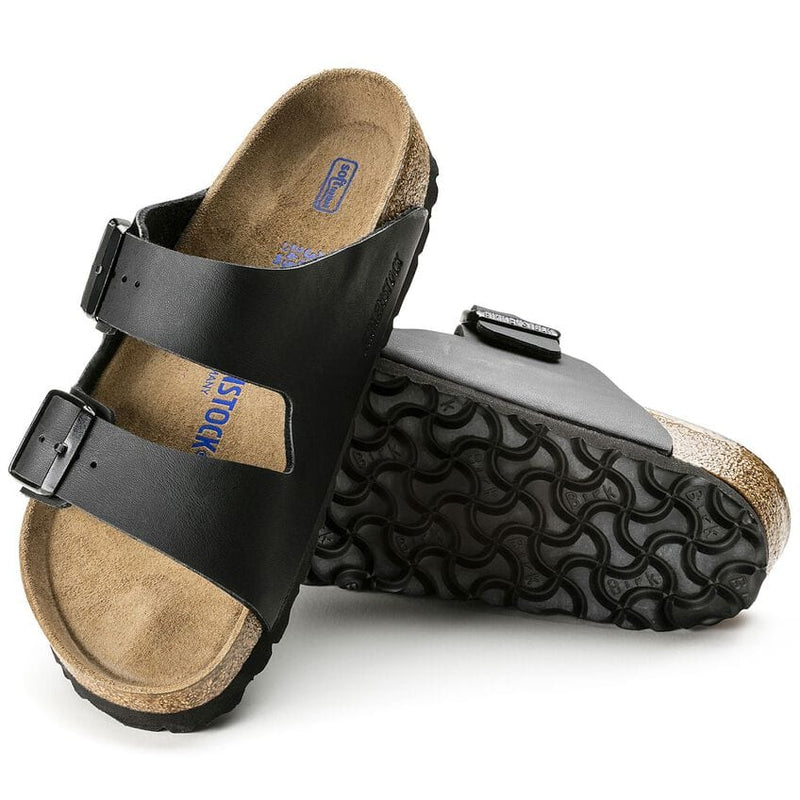 Load image into Gallery viewer, Black / 37 Birkenstock Women&#39;s Arizona Soft Footbed Birko-Flor in Black Birkenstock Women&#39;s Arizona Soft Footbed Birko-Flor in Black Birkenstock
