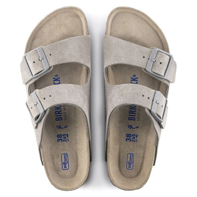 Load image into Gallery viewer, Birkenstock Women&#39;s Arizona Soft Footbed Suede in Stone Coin Birkenstock Women&#39;s Arizona Soft Footbed Suede in Stone Coin Birkenstock
