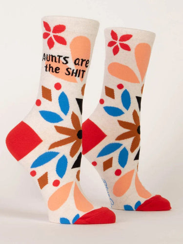 Blue Q Aunts Are The S**t Crew Socks - Women's Blue Q Aunts Are The S**t Crew Socks - Women's Blue Q