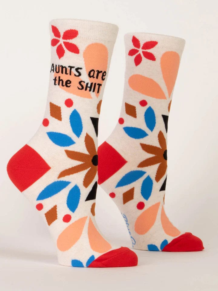 Load image into Gallery viewer, Blue Q Aunts Are The S**t Crew Socks - Women&#39;s Blue Q Aunts Are The S**t Crew Socks - Women&#39;s Blue Q
