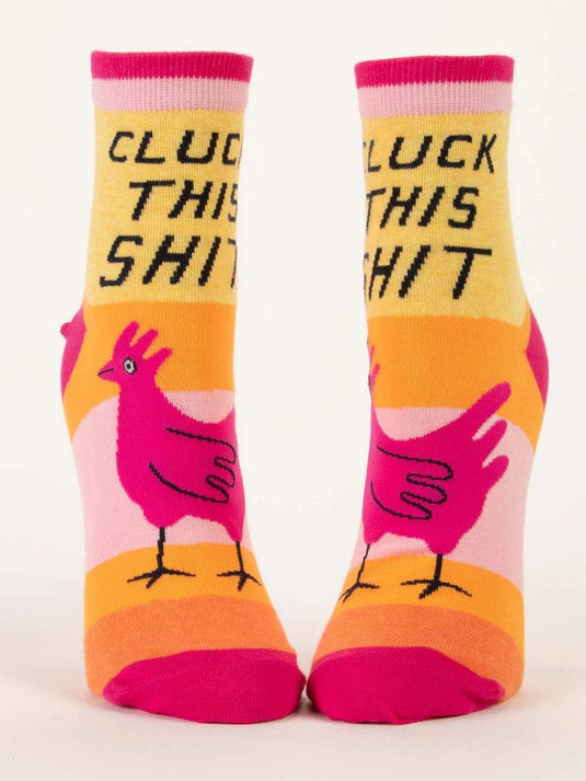 Blue Q Cluck This S**t Crew Socks - Women's Blue Q Cluck This S**t Crew Socks - Women's Blue Q