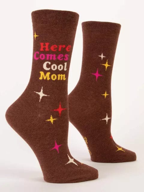 Load image into Gallery viewer, Blue Q &quot;Here Comes Cool Mom&quot; Crew Socks - Women&#39;s Blue Q
