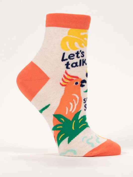 Blue Q Let's Talk Some S**t Crew Socks - Women's Blue Q Let's Talk Some S**t Crew Socks - Women's Blue Q