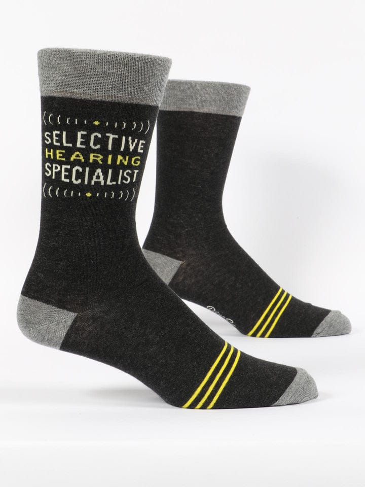 Load image into Gallery viewer, Blue Q &quot;Selective Hearing&quot; Socks - Men&#39;s Blue Q &quot;Selective Hearing&quot; Socks - Men&#39;s Blue Q
