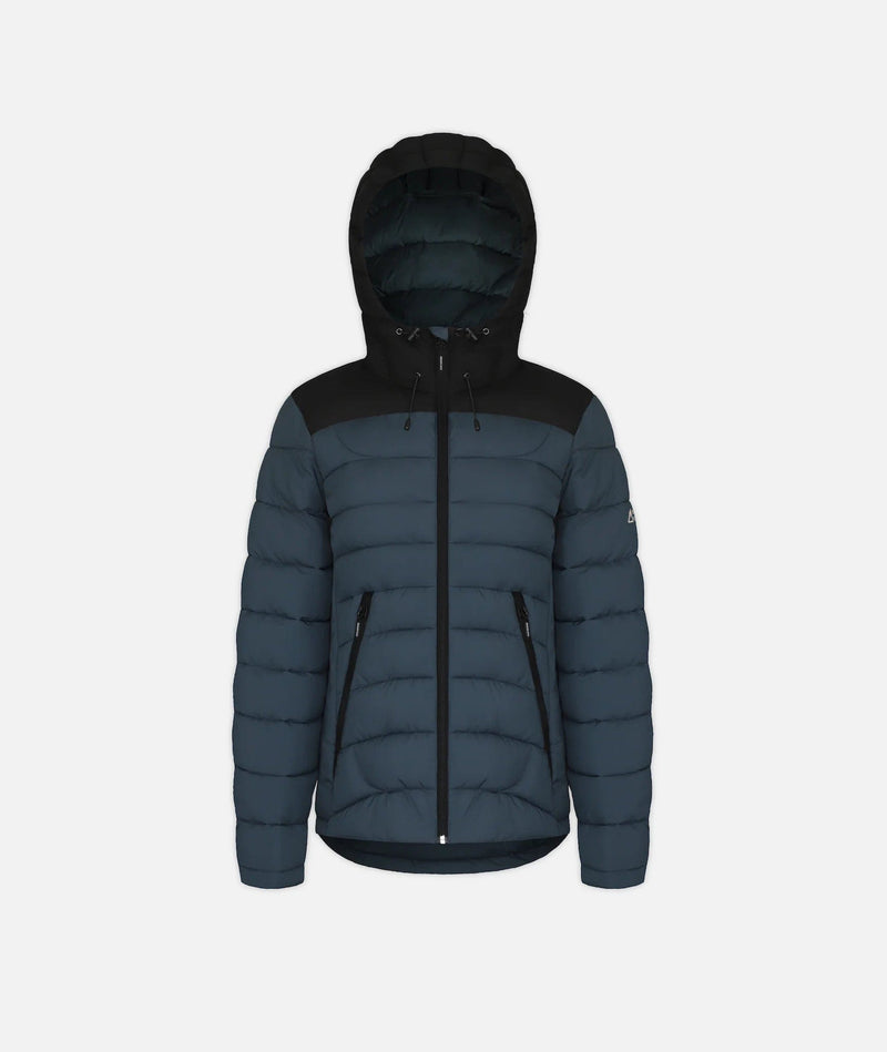 Load image into Gallery viewer, Dark Slate / SM Boulder Gear Cosmic Puffy Jacket - Women&#39;s Boulder Gear Cosmic Puffy Jacket - Women&#39;s Boulder Gear
