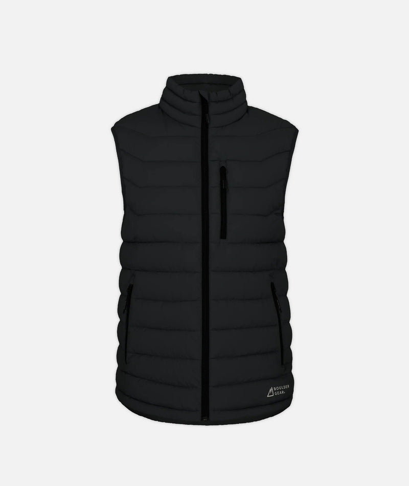 Load image into Gallery viewer, Black / SM Boulder Gear Sawyer Puffy Vest - Men&#39;s Boulder Gear Sawyer Puffy Vest - Men&#39;s Boulder Gear
