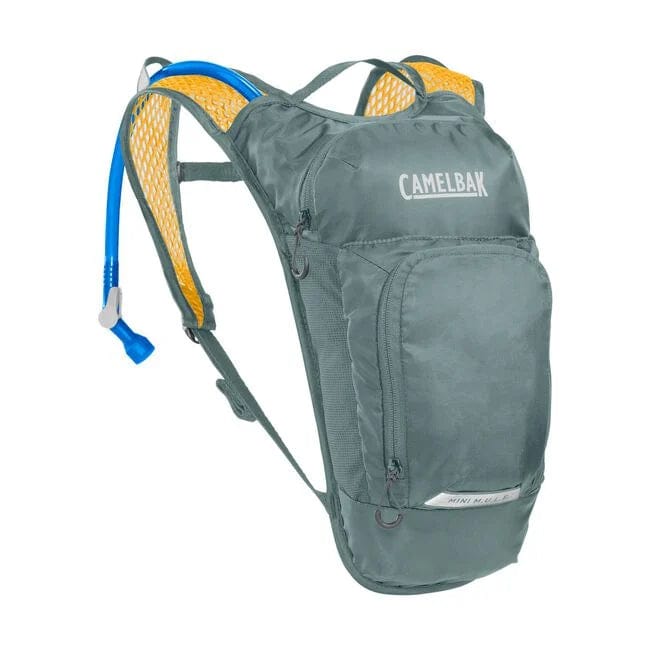Load image into Gallery viewer, Stormy Sea/Mango Camelbak Mini M.U.L.E. 50oz Hydration Pack with Crux 1.5L Reservoir Camelbak Products Inc.
