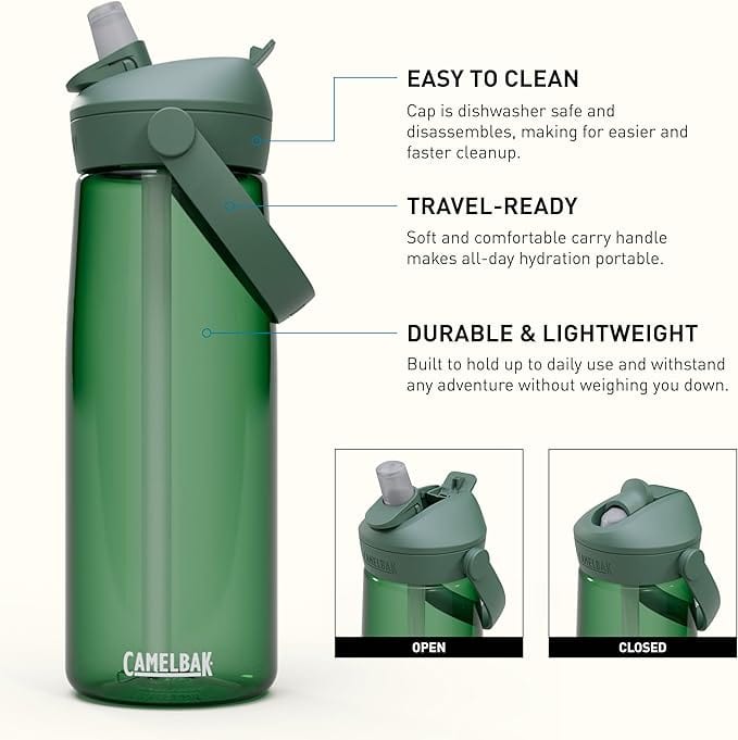 Load image into Gallery viewer, Forest Camelbak Thrive Flip Straw 25oz in Forest Camelbak Thrive Flip Straw 25oz in Forest Camelbak Products Inc.
