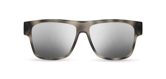 HD Plus Polarized Silver Mirror CAMP Eyewear Cliff Sunglasses Matte Pearl Grey | Walnut CAMP Eyewear