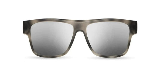 HD Plus Polarized Silver Mirror CAMP Eyewear Cliff Sunglasses Matte Pearl Grey | Walnut CAMP Eyewear