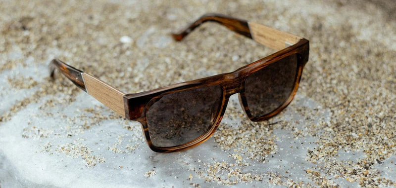 Load image into Gallery viewer, Basic Polarized Brown CAMP Eyewear Cliff Sunglasses Tortoise | Walnut CAMP Eyewear
