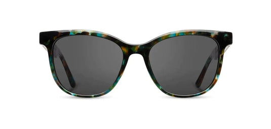 Basic Polarized Grey CAMP Eyewear Cove Sunglasses Blue Opal | Ebony - Women's CAMP Eyewear