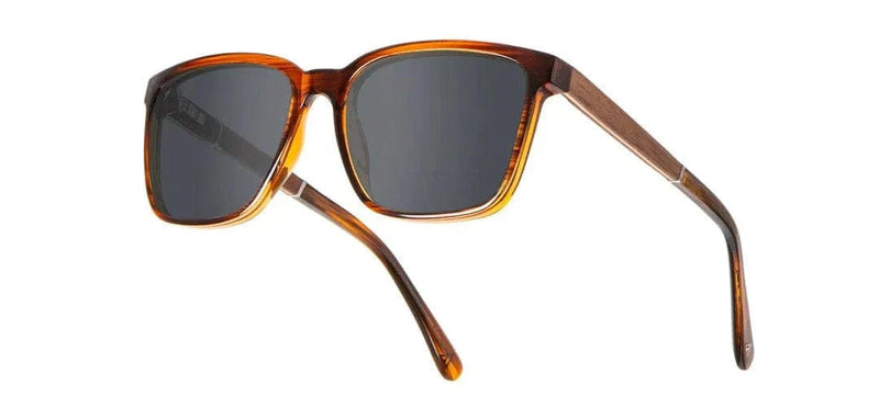 Load image into Gallery viewer, Basic Polarized Grey CAMP Eyewear Crag Sunglasses Tortoise | Walnut CAMP Eyewear
