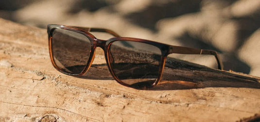 Basic Polarized Grey CAMP Eyewear Crag Sunglasses Tortoise | Walnut CAMP Eyewear