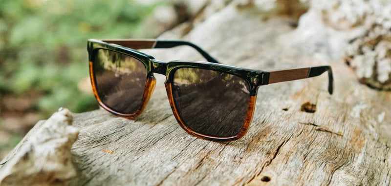 Load image into Gallery viewer, Basic Polarized G15 CAMP Eyewear Ridge Sunglasses Black Tortoise | Walnut - Men&#39;s CAMP Eyewear
