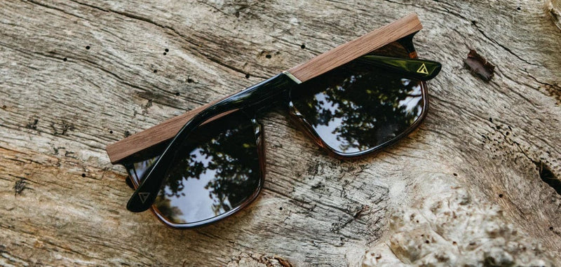 Load image into Gallery viewer, Basic Polarized G15 CAMP Eyewear Ridge Sunglasses Black Tortoise | Walnut - Men&#39;s CAMP Eyewear
