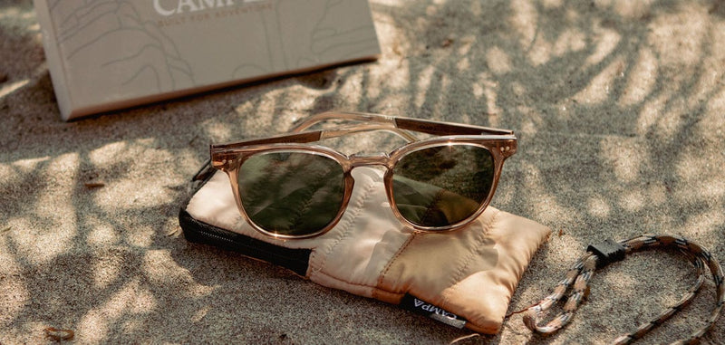Load image into Gallery viewer, Desert Walnut Camp Eyewear Topo HD Joshua Tree Edition in Desert Walnut Camp Eyewear Topo HD Joshua Tree Edition in Desert Walnut CAMP Eyewear
