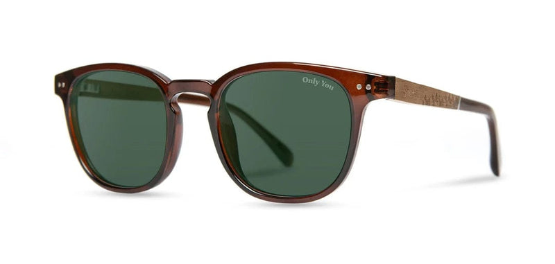 Load image into Gallery viewer, Basic Polarized G15 CAMP Eyewear Topo - Smokey Bear Edition - Clay | Walnut CAMP Eyewear
